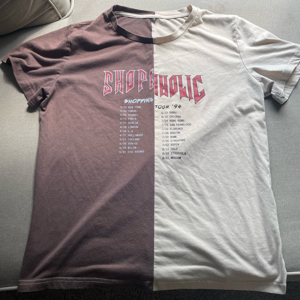 Two-Tone Graphic T-Shirt